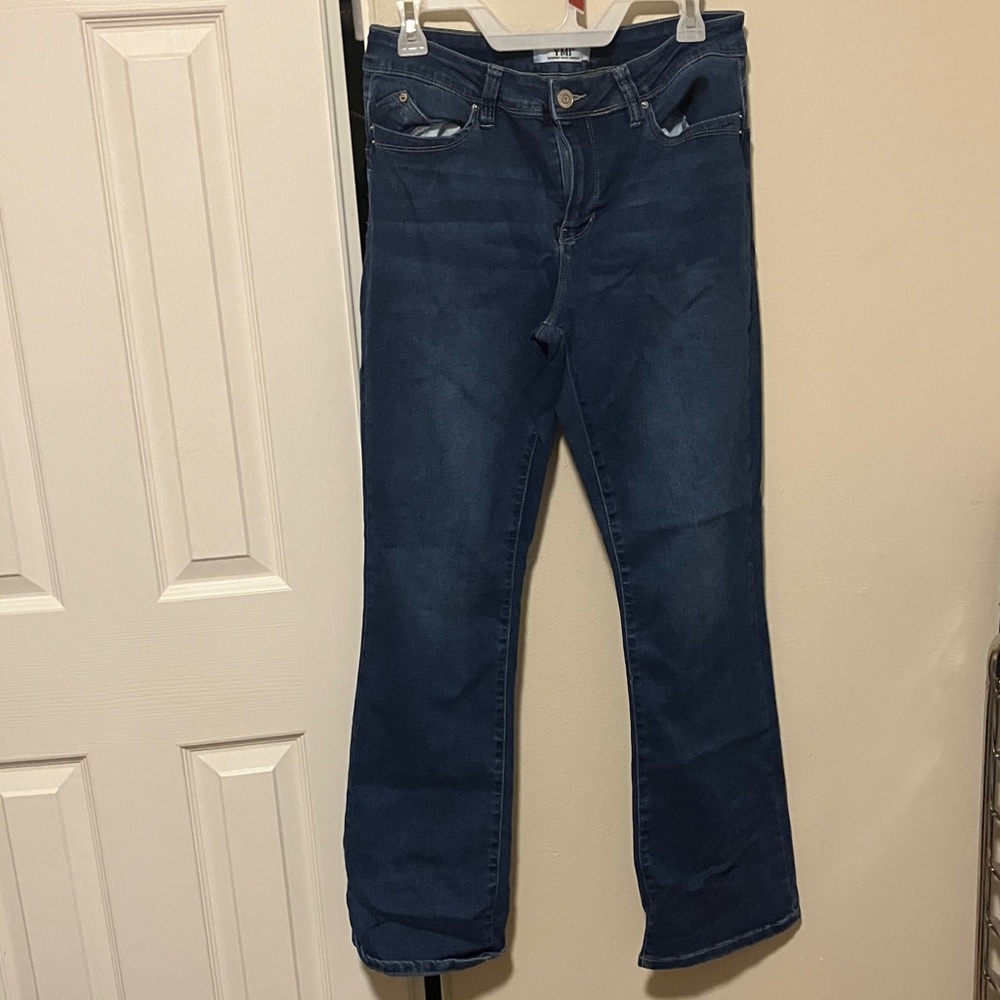 YMI Women's Boot Cut Jeans in Deep Blue